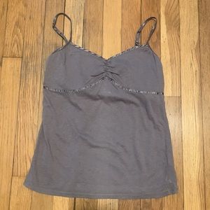 Summer tank with ribbon detail.